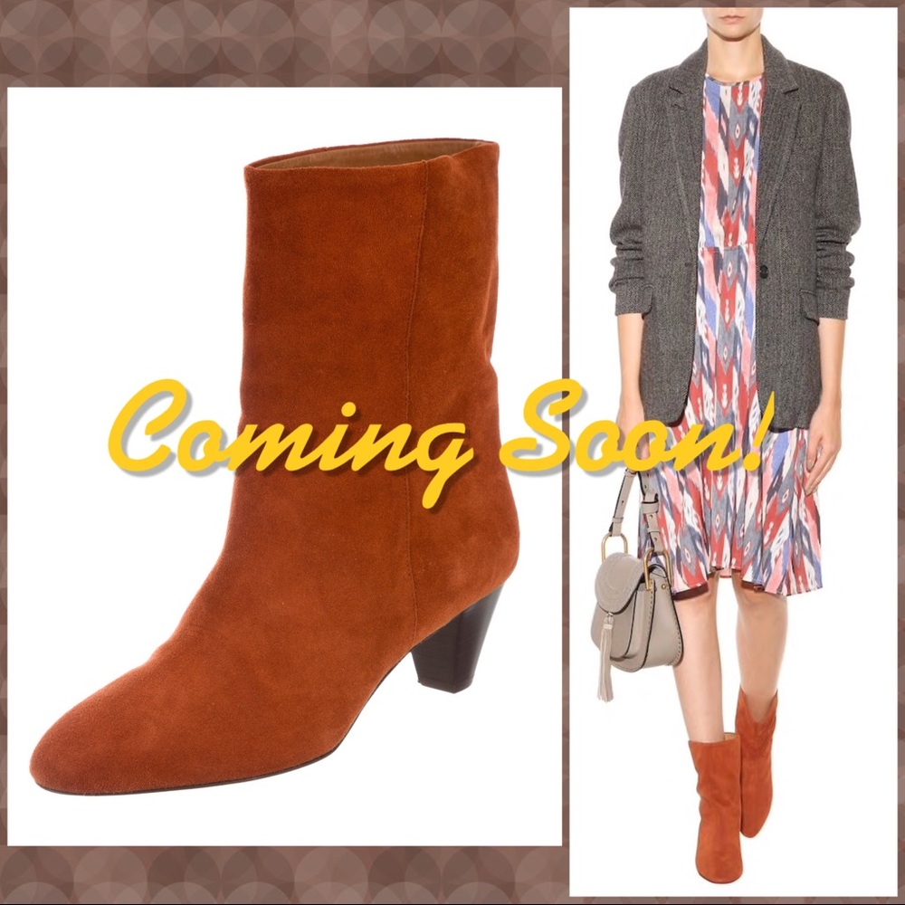 Isabel Marant Etoile Rust Dyna Suede Boots